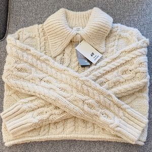 H&M studio collection Chunky-knit whoop sweater